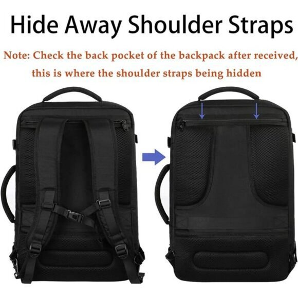 Matein Travel Backpack 40L Expandable Carry On Bag Lightweight Water Resistant - Picture 4 of 7